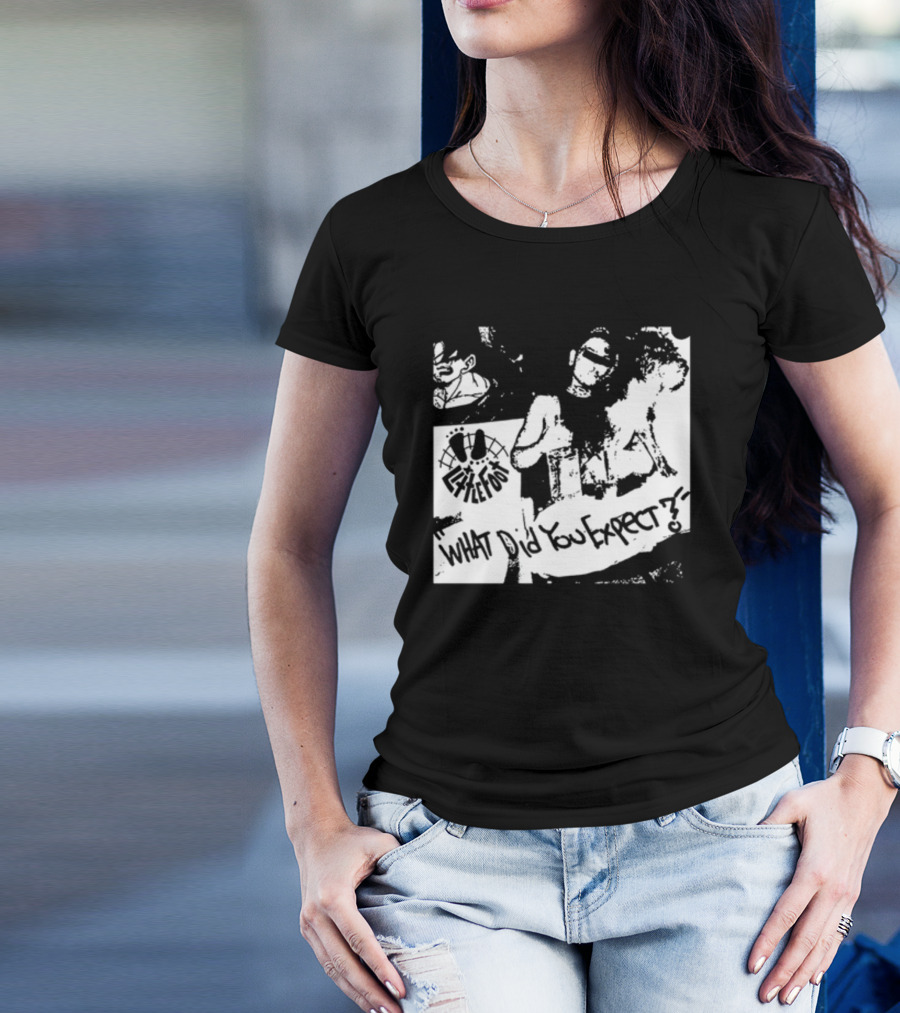 Little Foot What Did You Expect Comic Style Monochrome T-Shirt