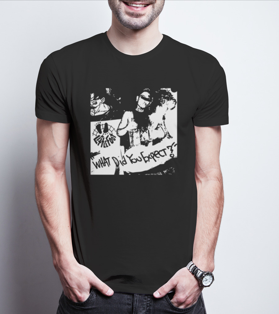 Little Foot What Did You Expect Comic Style Monochrome T-Shirt