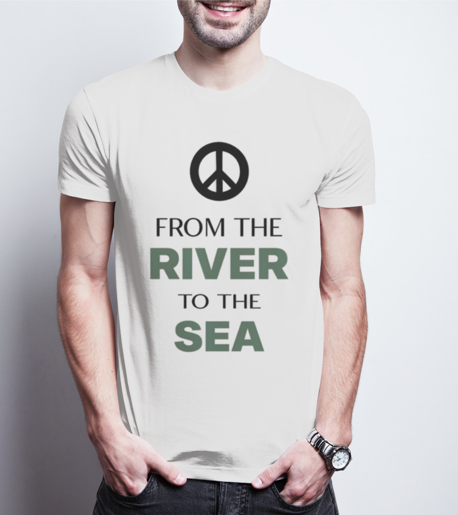 Peace Symbol From The River To The Sea T-Shirt