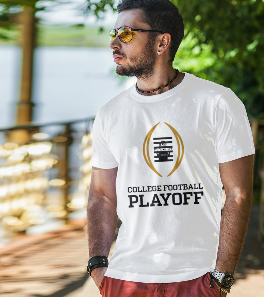 Prison College Football Playoff Behind Bars Concept T-Shirt