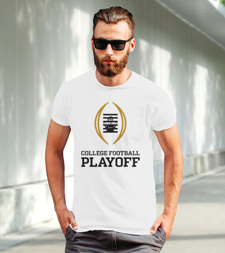 Prison College Football Playoff Behind Bars Concept T-Shirt