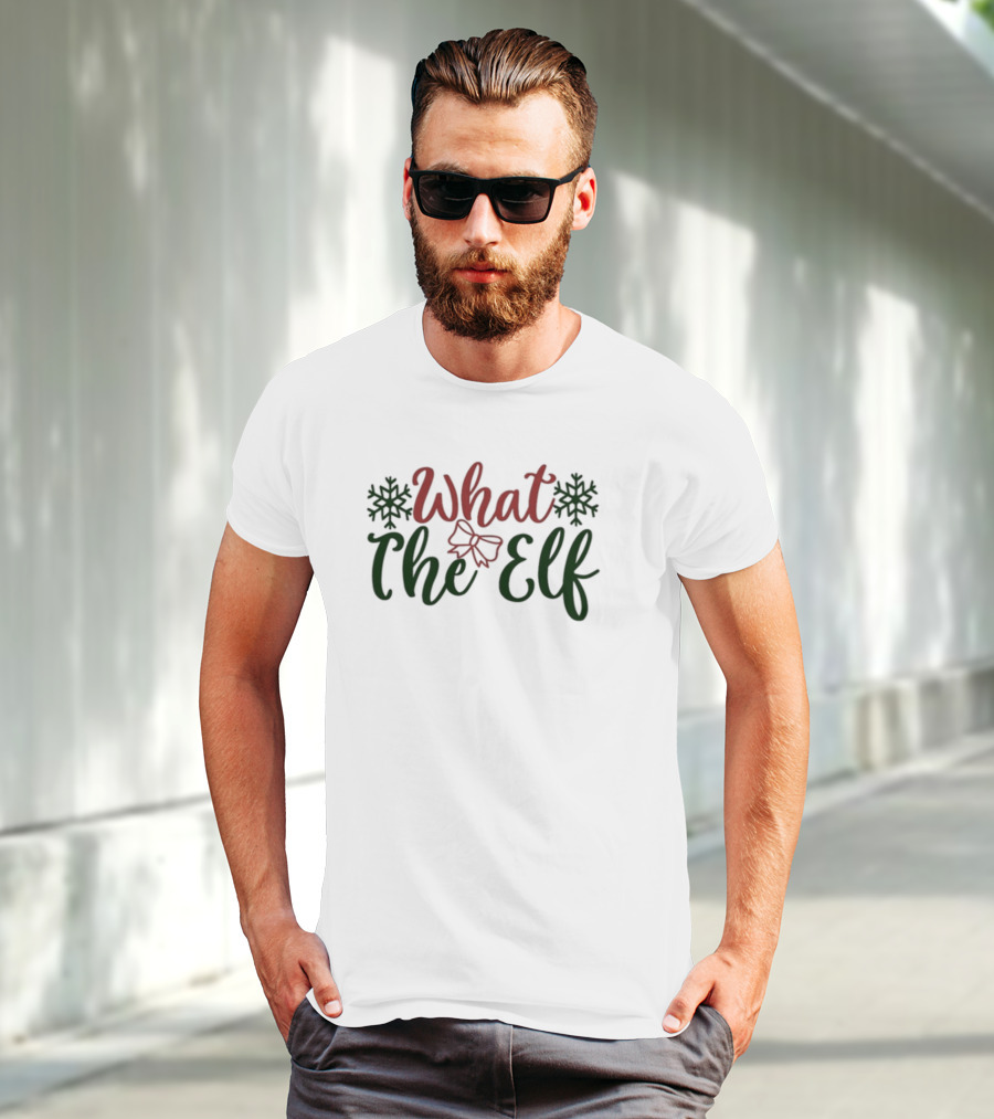 What The Elf Christmas Snowflake Bow T-Shirt