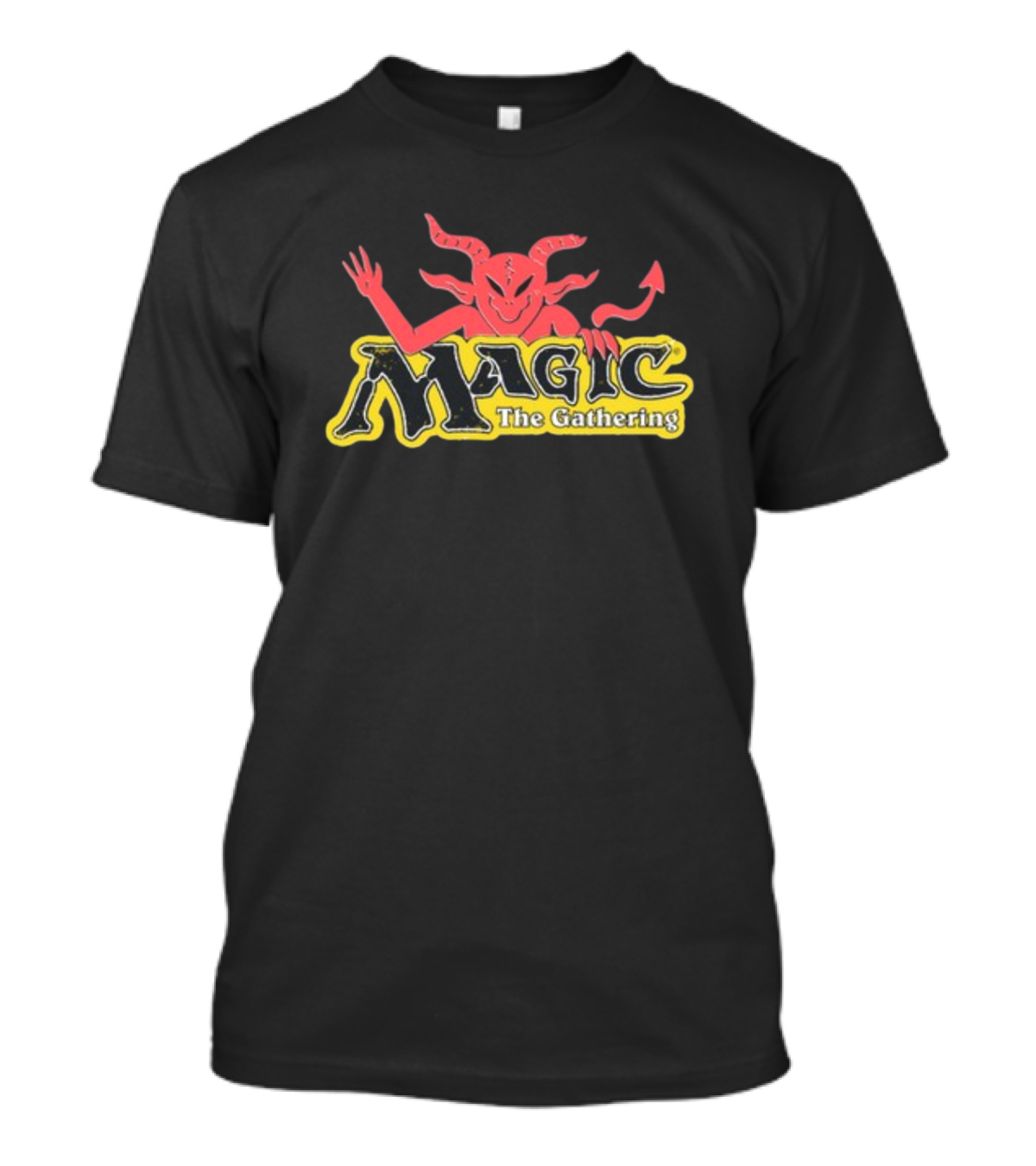Wizard Of Barge Magic The Gathering Demon Logo Design New T-Shirt