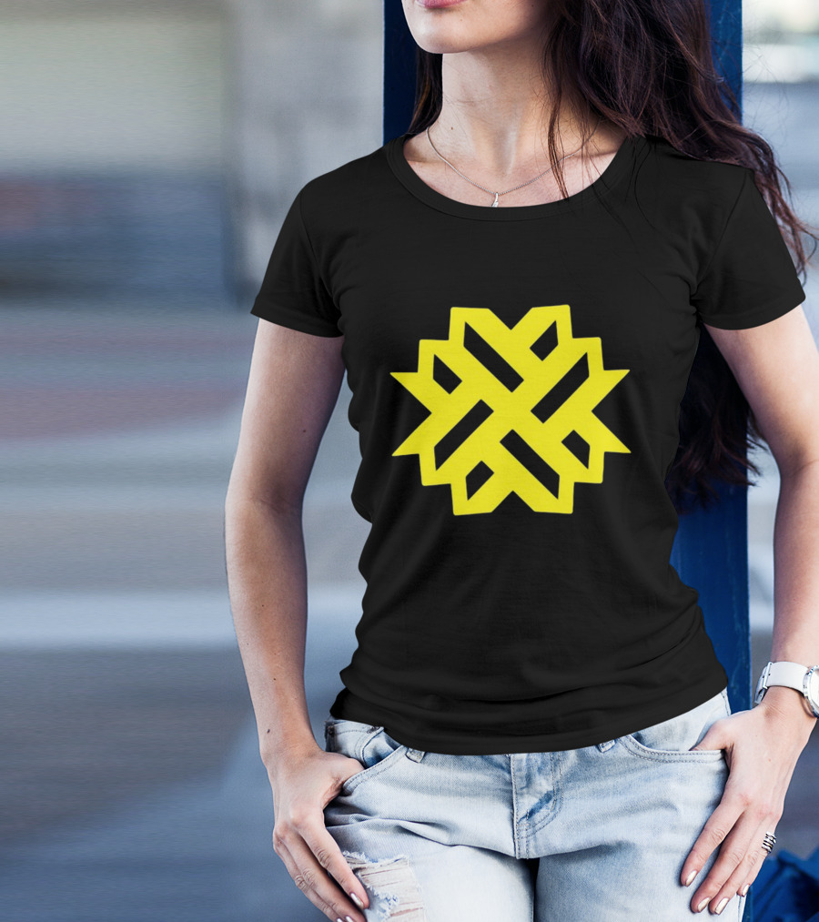 Naturewalkstudio Geometric Yellow Emblem T-Shirt