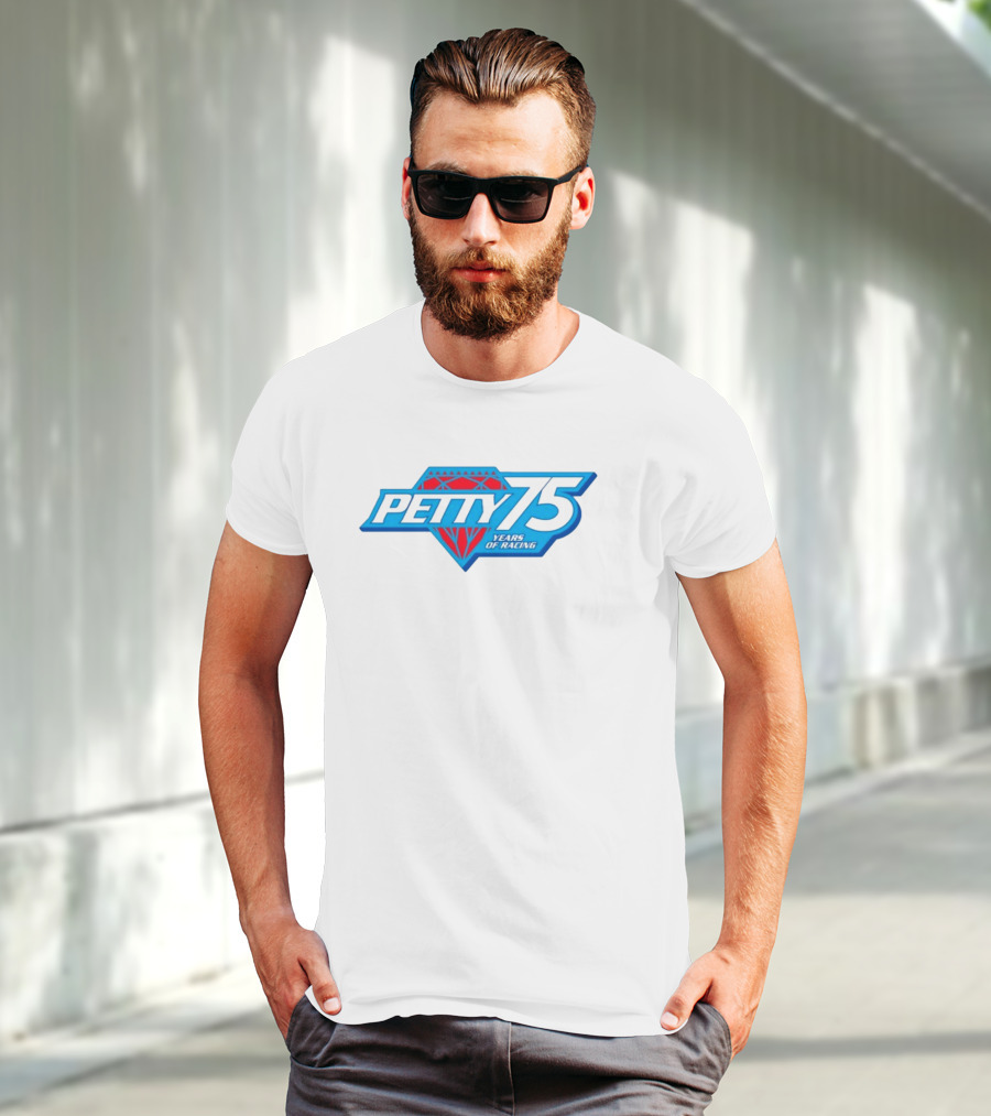 Petty 75 Years Of Racing Diamond T-Shirt