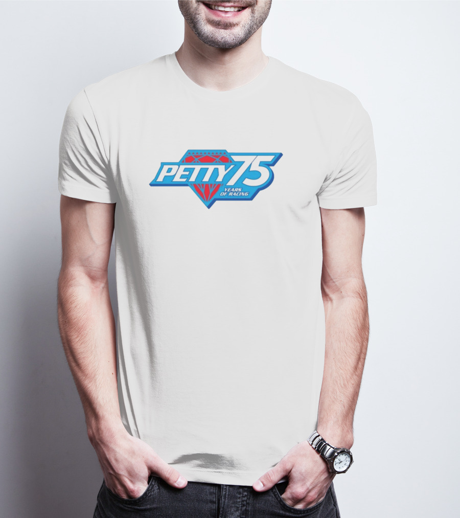 Petty 75 Years Of Racing Diamond T-Shirt
