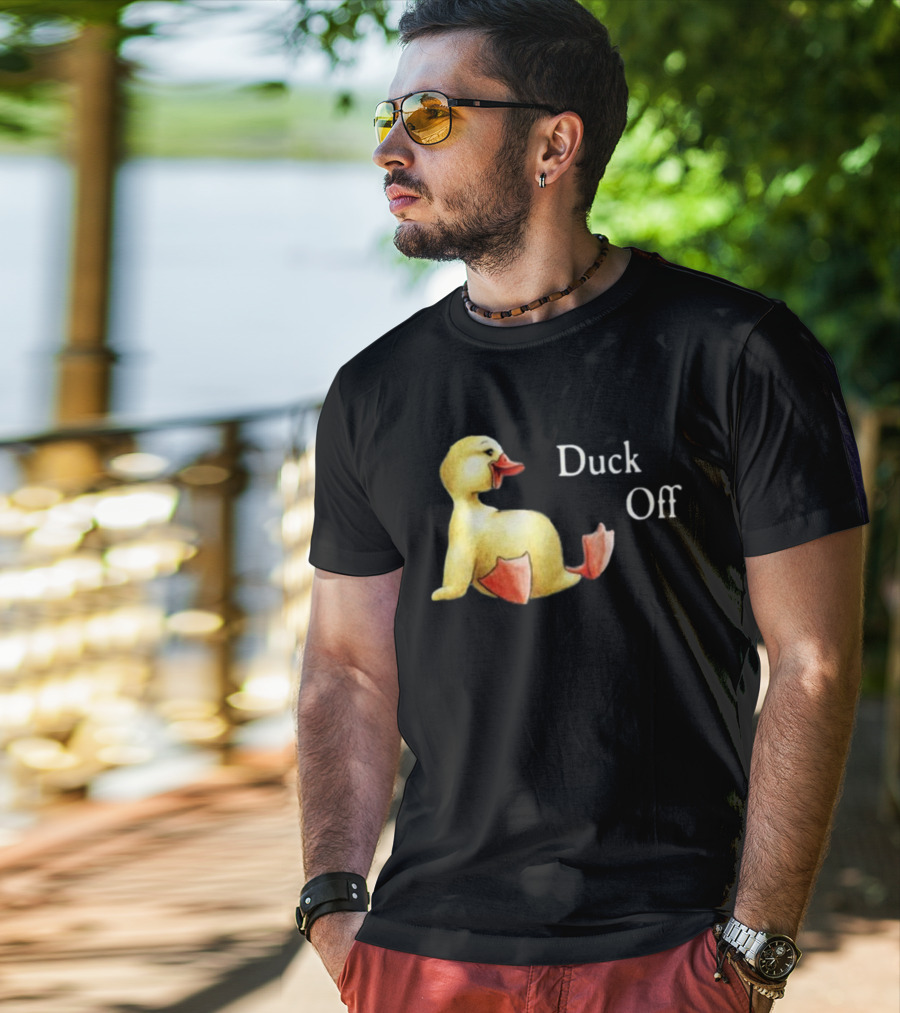 Sadie Crowell Duck Off New Duckling Humorous Phrase T-Shirt