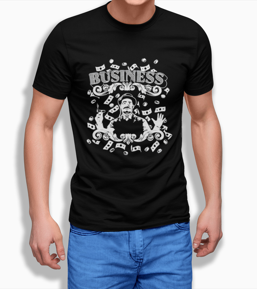 Let's Play Business Poker Money Man Cigars T-Shirt