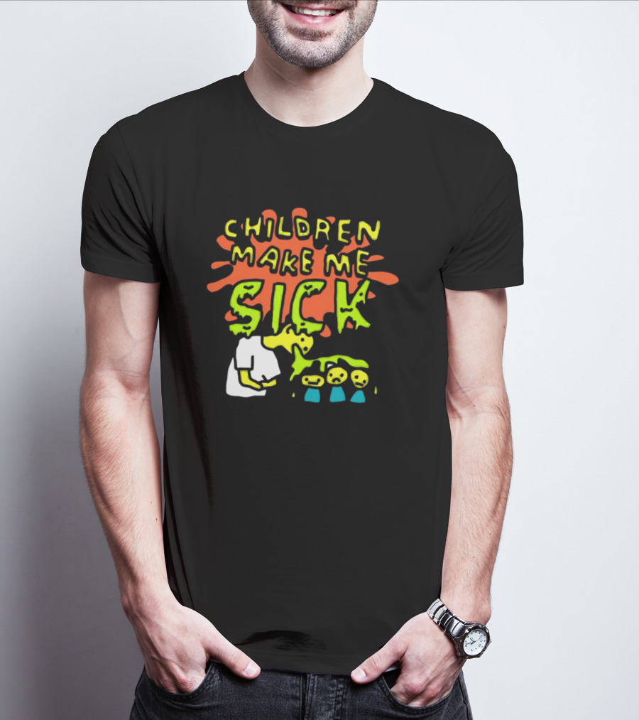 CHILDREN MAKE ME SICK Comic T-Shirt