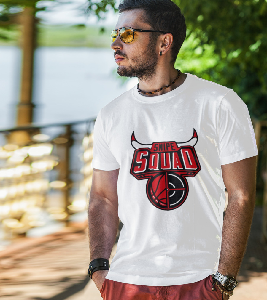 Snipe Squad Bulls Basketball Target T-Shirt