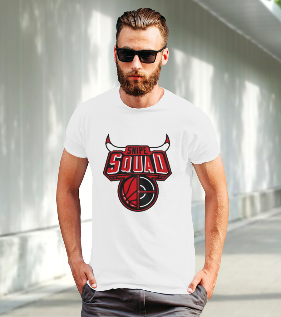 Snipe Squad Bulls Basketball Target T-Shirt