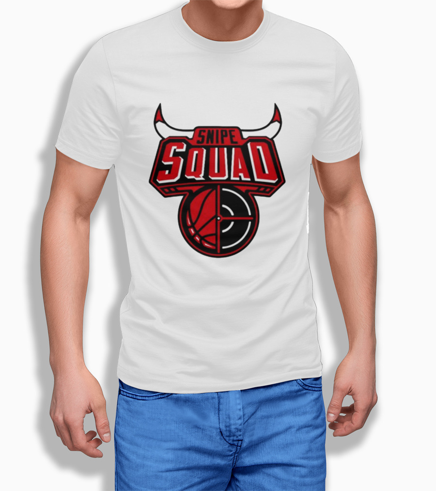 Snipe Squad Bulls Basketball Target T-Shirt