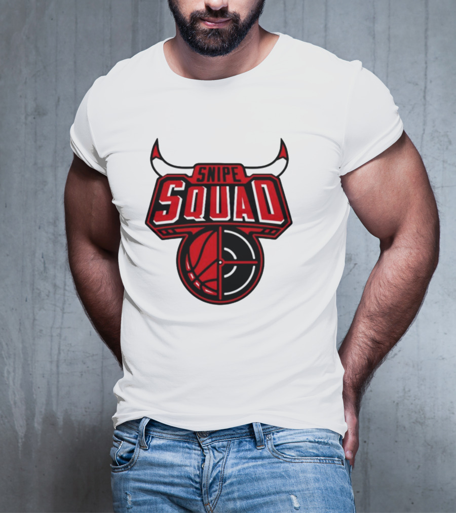 Snipe Squad Bulls Basketball Target T-Shirt