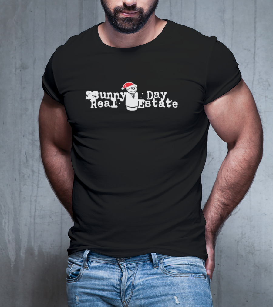 Sunny Day Real Estate Holiday Diary Santa Hat T-Shirt