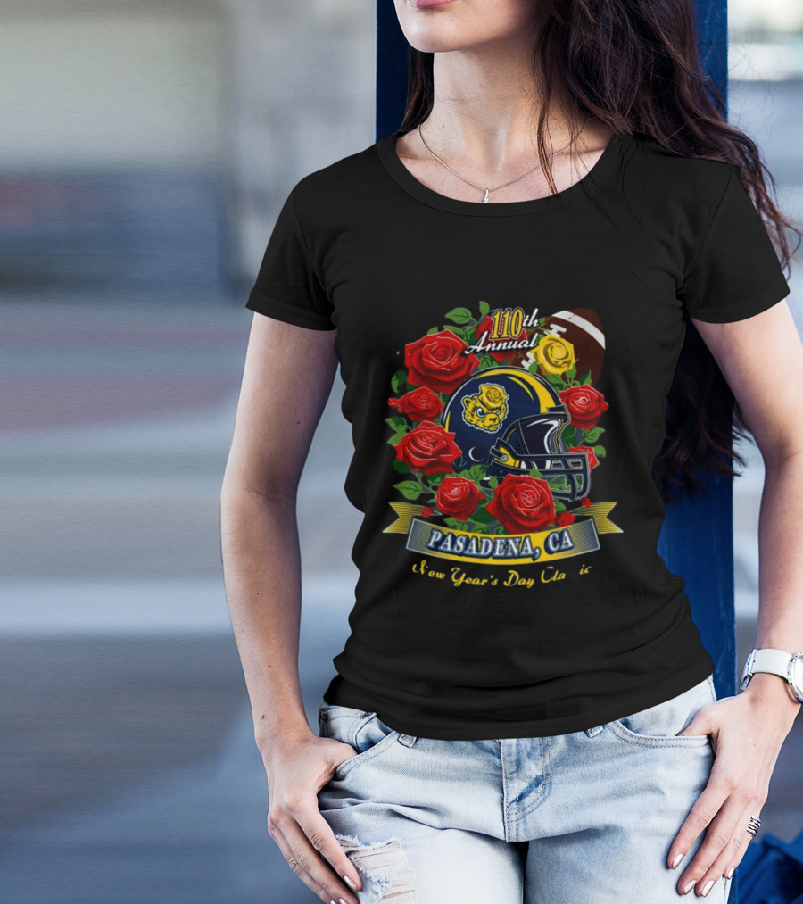 110th Annual Pasadena CA New Year's Day Football Roses T-Shirt
