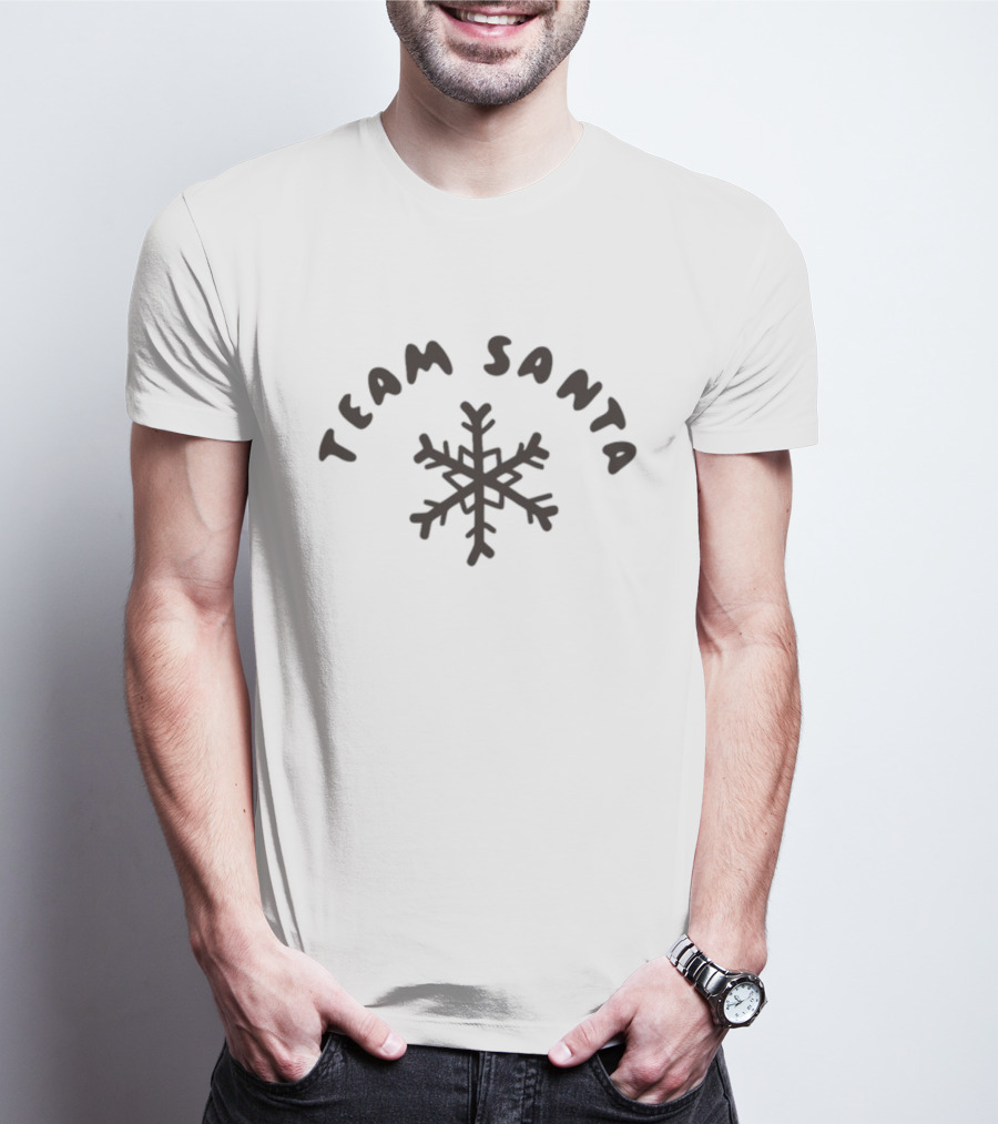 Team Santa Snowflake Christmas T-Shirt