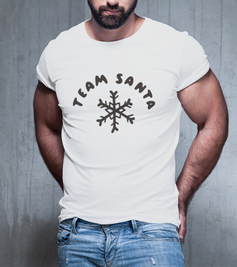 Team Santa Snowflake Christmas T-Shirt
