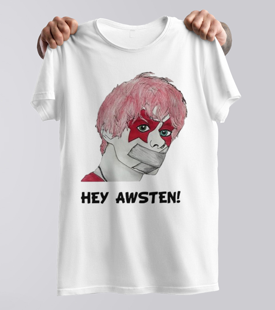 Hey Awsten Are You Gonna Play Sneaking Out Of Heaven Masked Punk T-Shirt