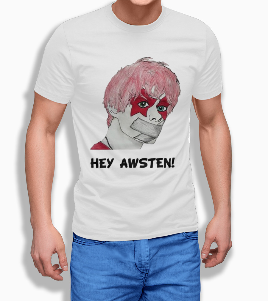 Hey Awsten Are You Gonna Play Sneaking Out Of Heaven Masked Punk T-Shirt