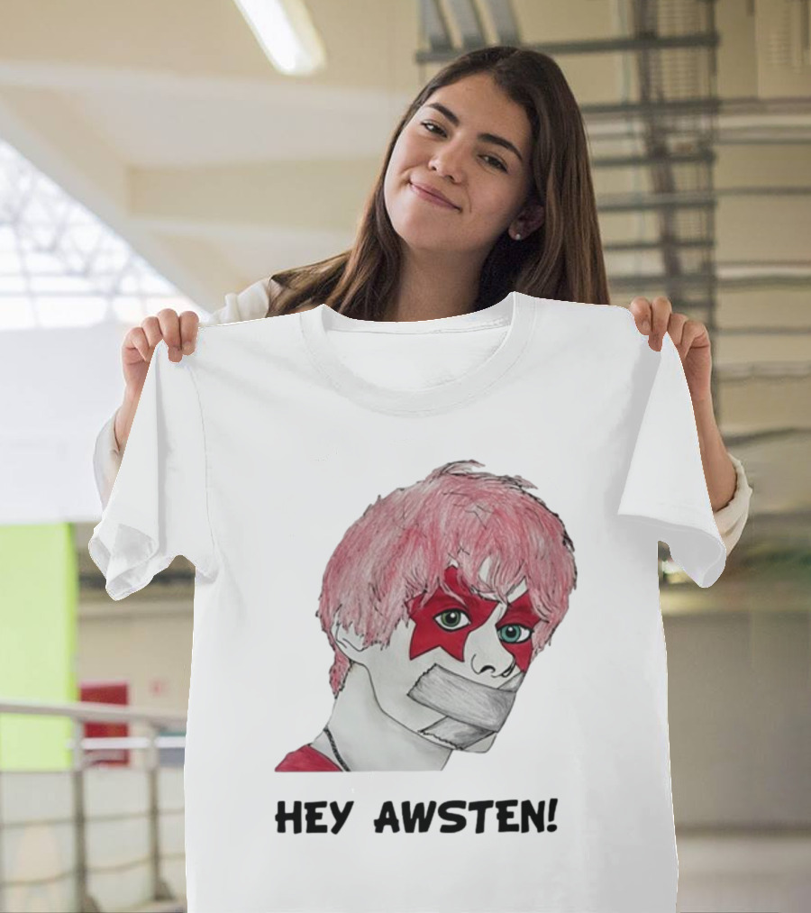 Hey Awsten Are You Gonna Play Sneaking Out Of Heaven Masked Punk T-Shirt