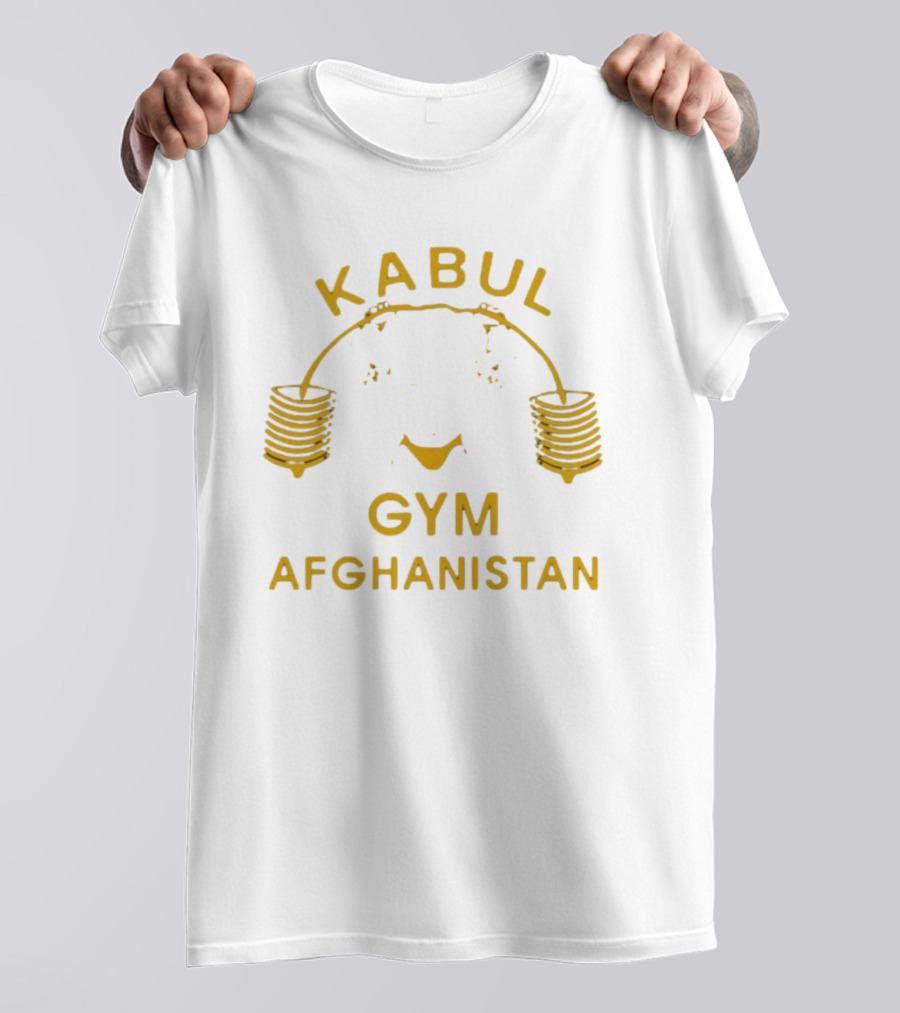Kabul Gym Afghanistan Weights Icon Lord Miles Wearing T-Shirt
