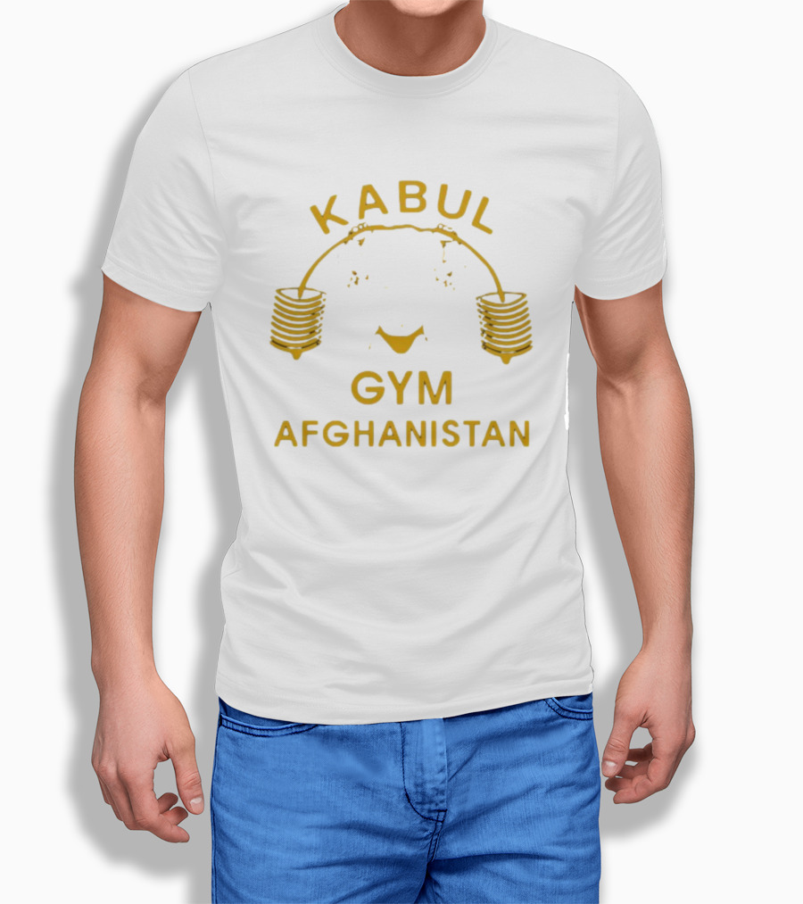 Kabul Gym Afghanistan Weights Icon Lord Miles Wearing T-Shirt