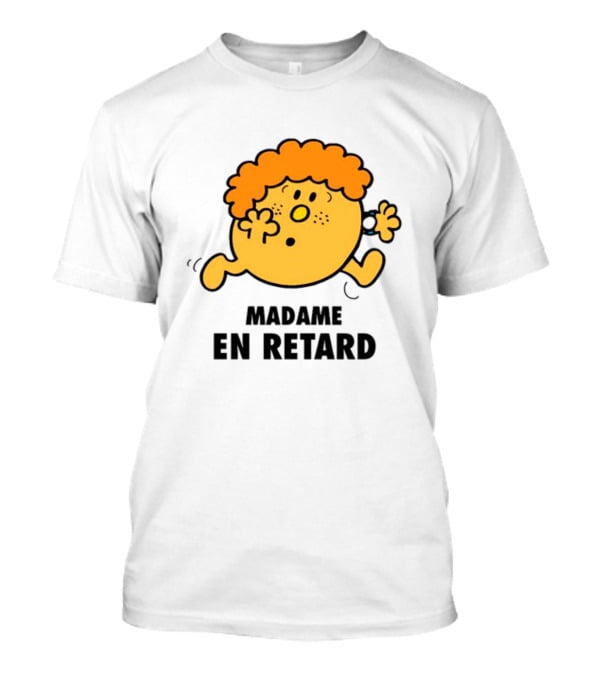 Madame En Retard Character With Orange Hair And Running Pose T-Shirt
