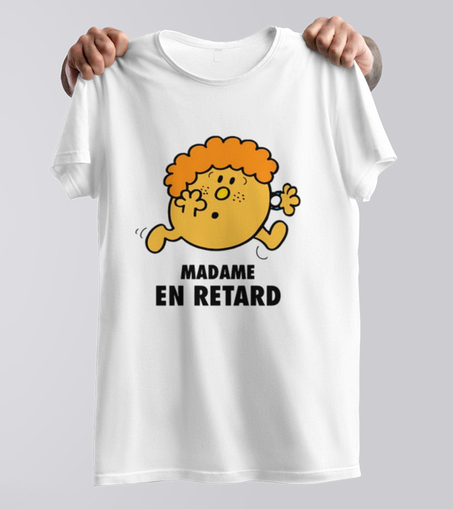 Madame En Retard Character With Orange Hair And Running Pose T-Shirt
