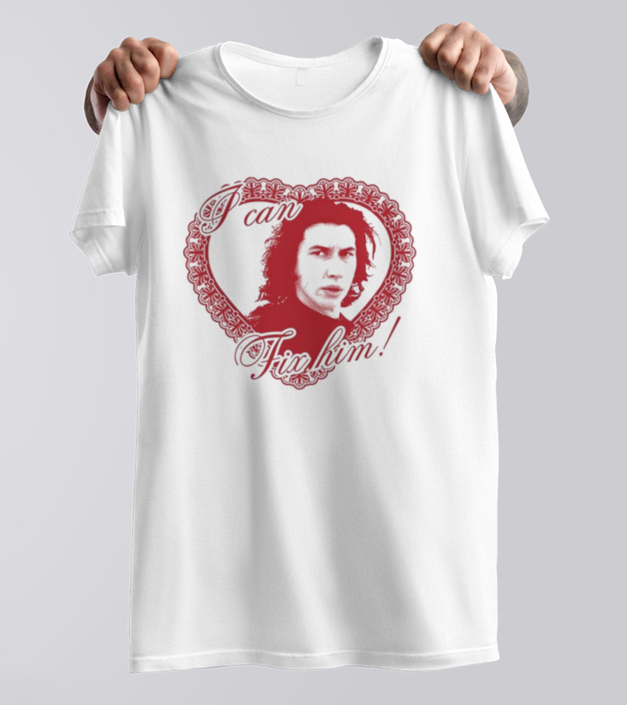 Tresshirts Camisa I Can Fix Him Kylo Ren Heart Frame T-Shirt