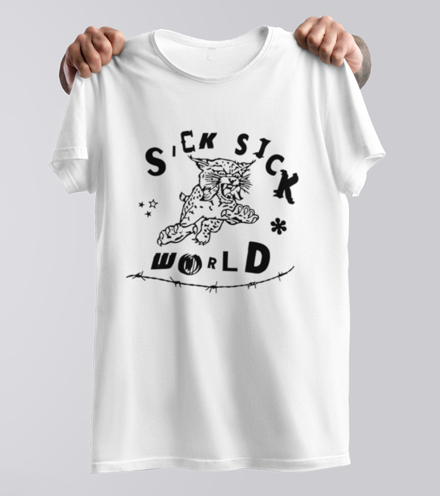 Sick Sick World Lowlvl Tiger Barbed Stars T-Shirt
