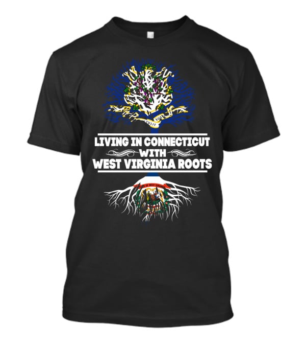 Connecticut Home West Virginia Heritage Tree T-Shirt