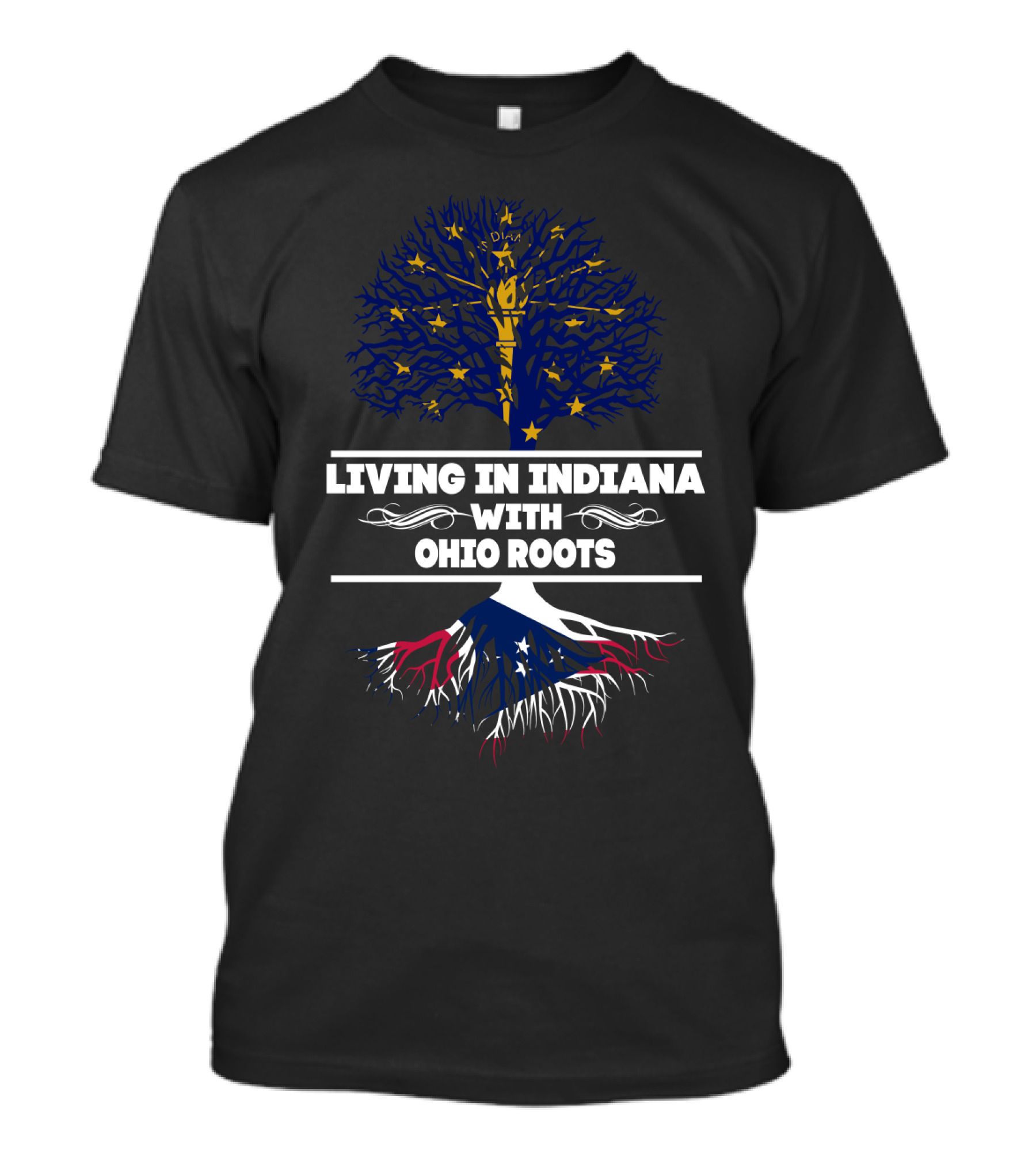 Indiana Life Ohio Heritage Stars And Roots Tree T-Shirt