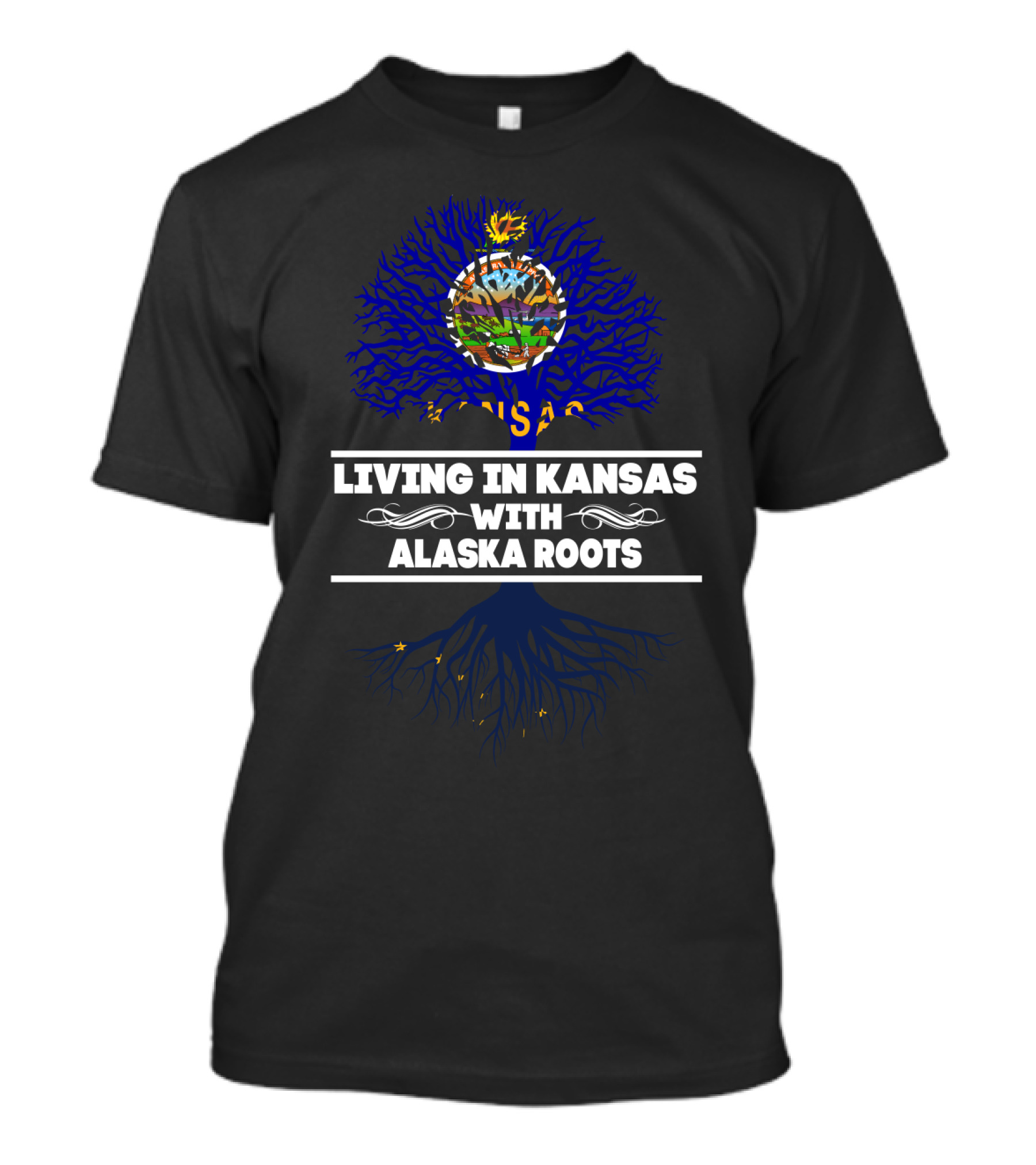 Kansas Life With Deep Alaska Heritage Symbolism T-Shirt