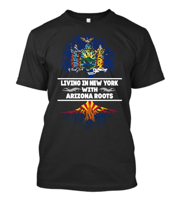 New York City Life Embracing Arizona Heritage With State Flag Colors T-Shirt