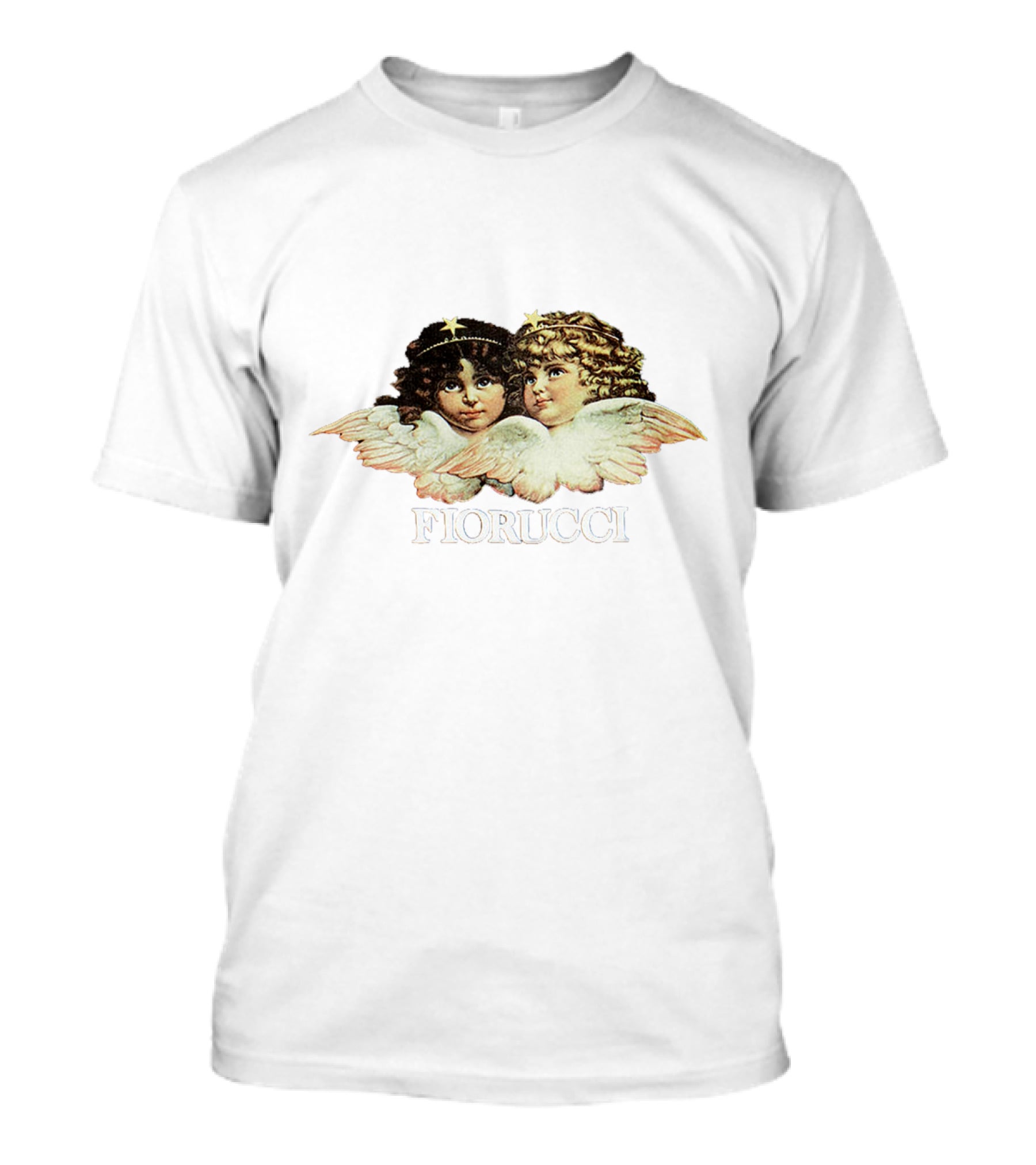 Fiorucci Angel Graphic Crop Top With Cherub T-Shirt