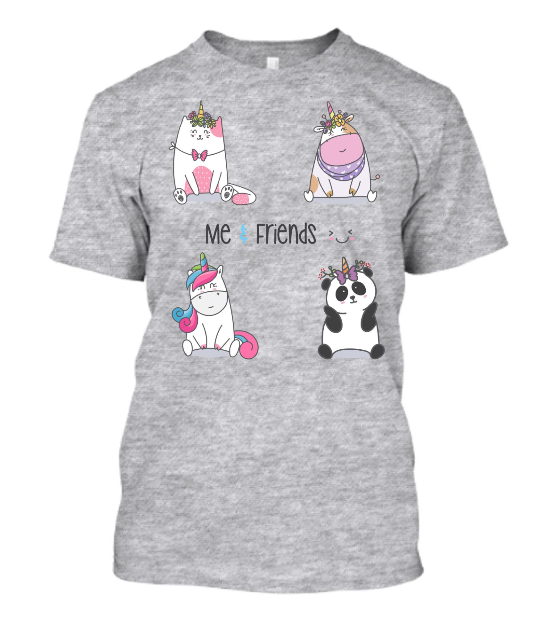 Me And Friends Cute Animal Collection T-Shirt