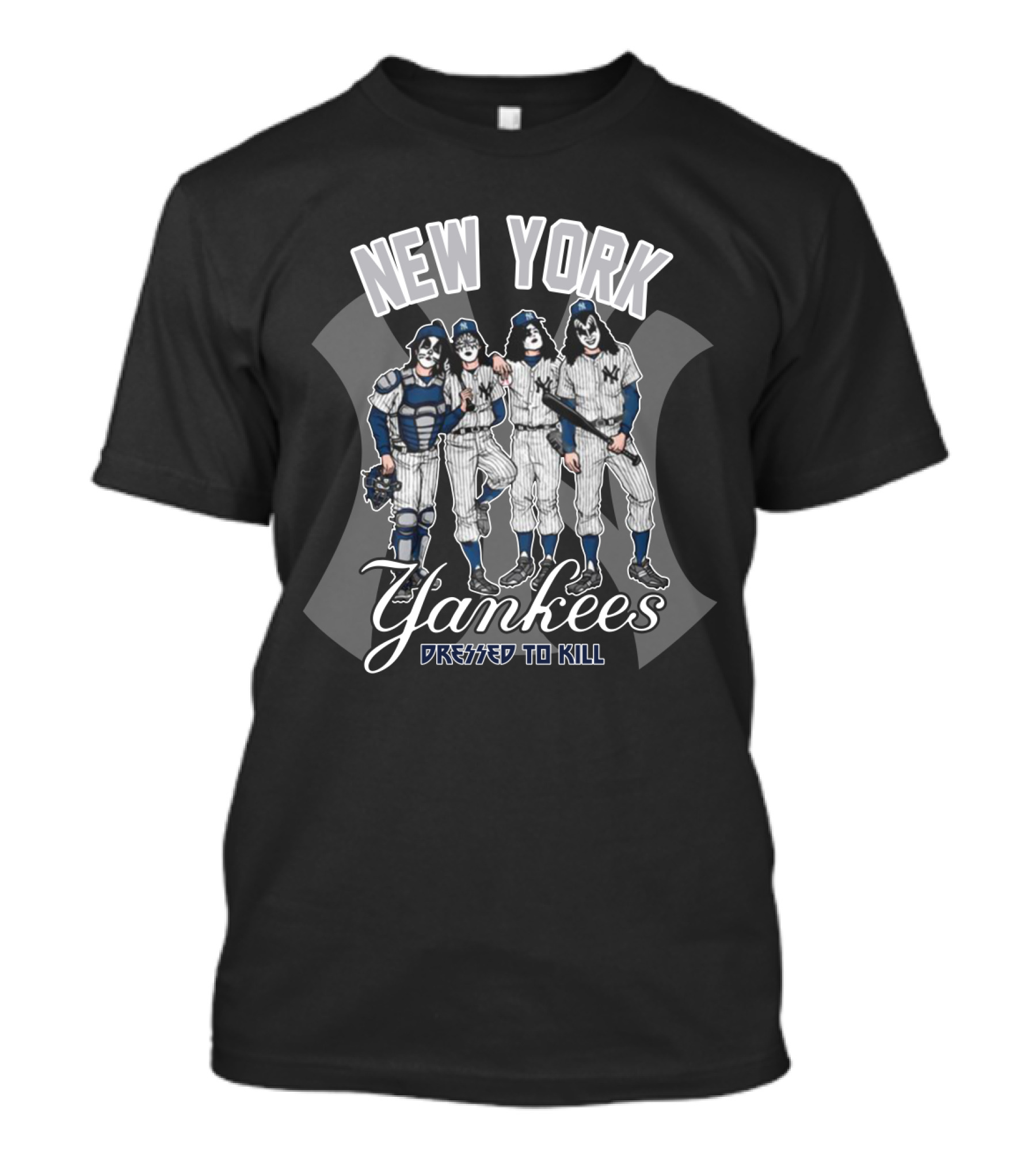 New York Yankees Kiss Dressed To Kill T-Shirt