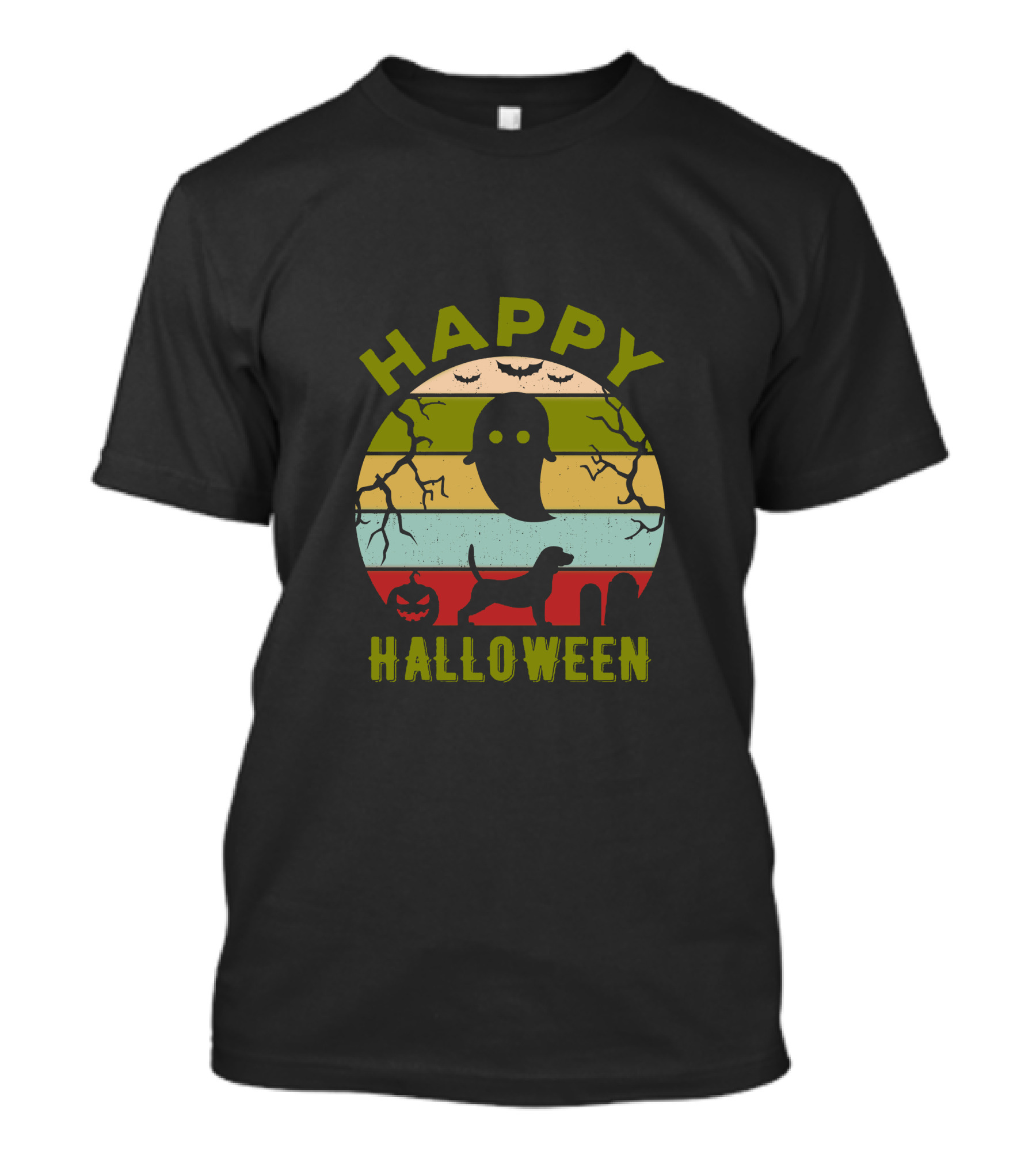 Happy Halloween Beagle Ghost Pumpkin T-Shirt