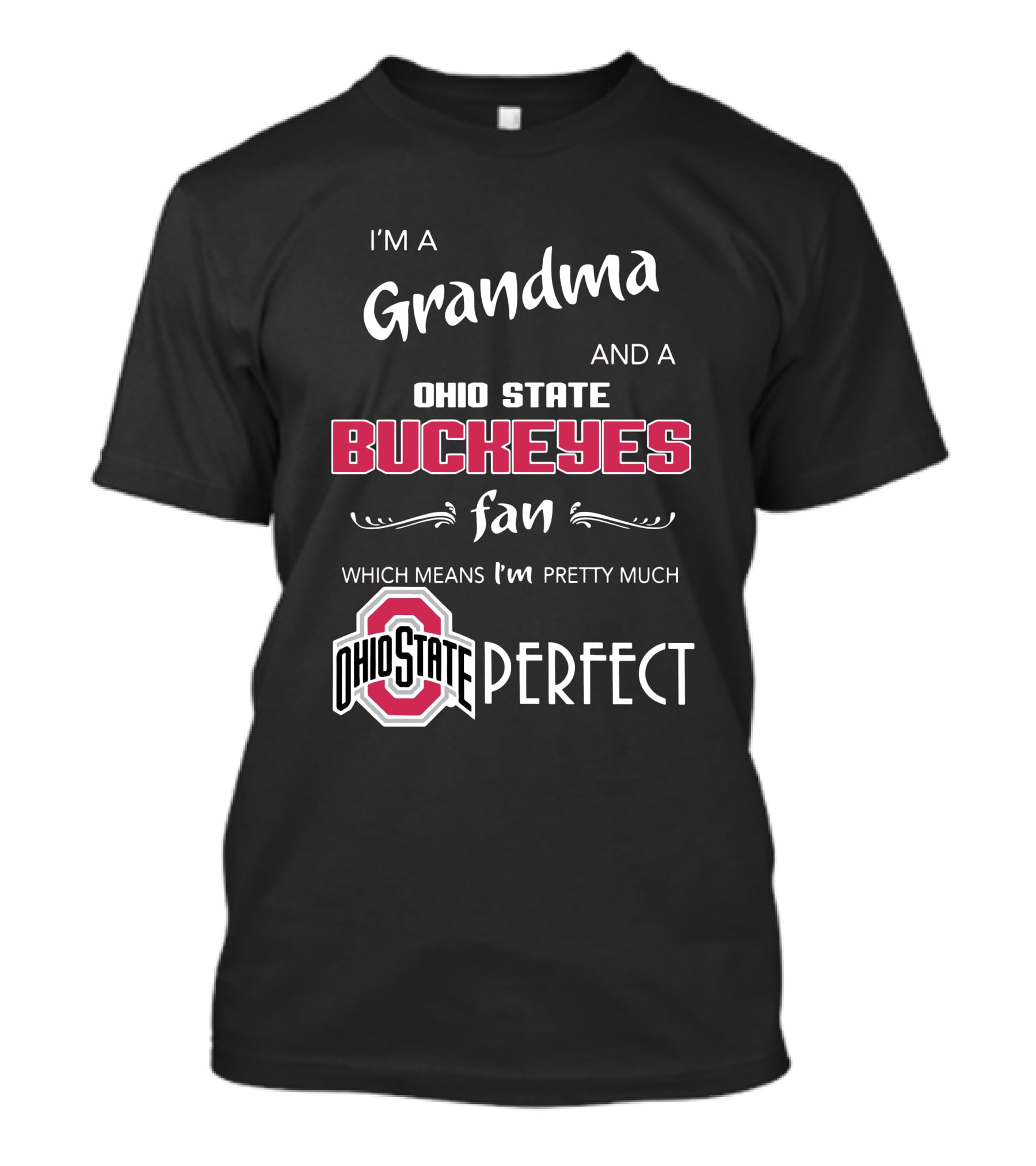 I'm A Grandma And Ohio State Buckeyes Fan Which Means I'm Ohio State Perfect T-Shirt