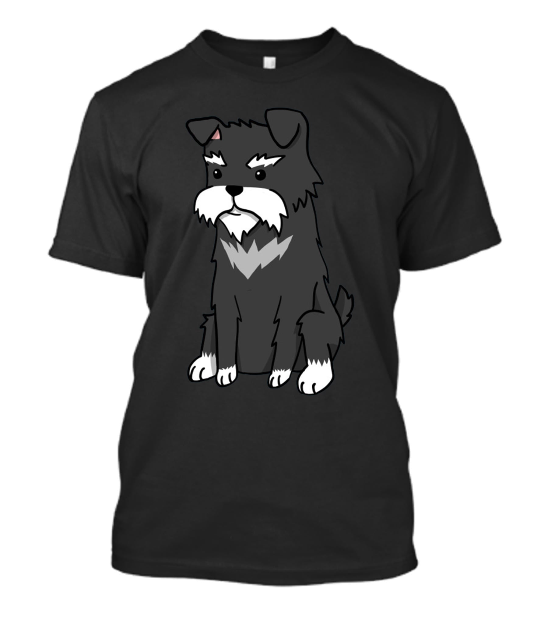 Schnauzer Cartoon Style Cute Dog T-Shirt