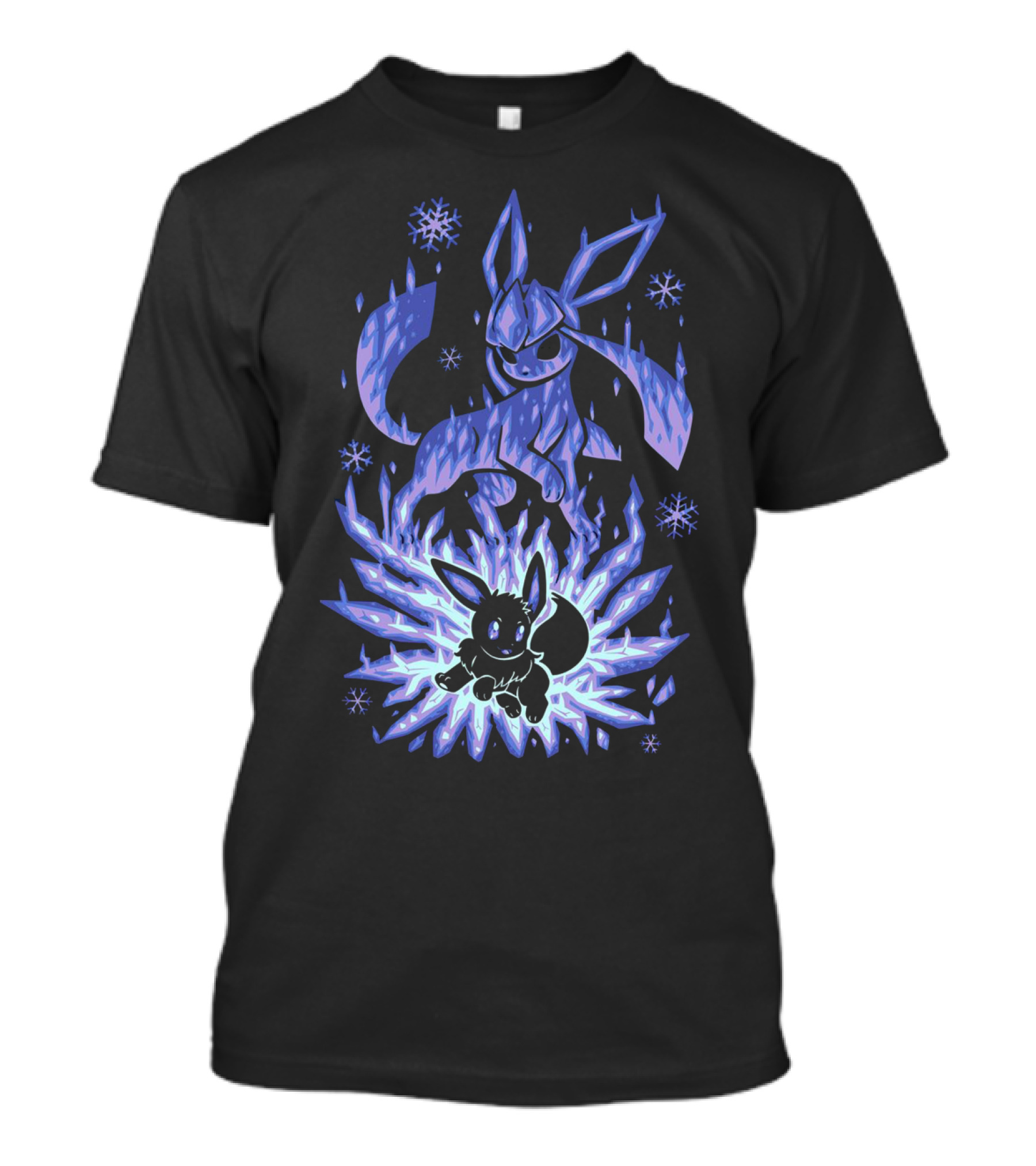 EVOLUTION POKEMON GLACEON ICE FORM TRANSFORMATION T-Shirt