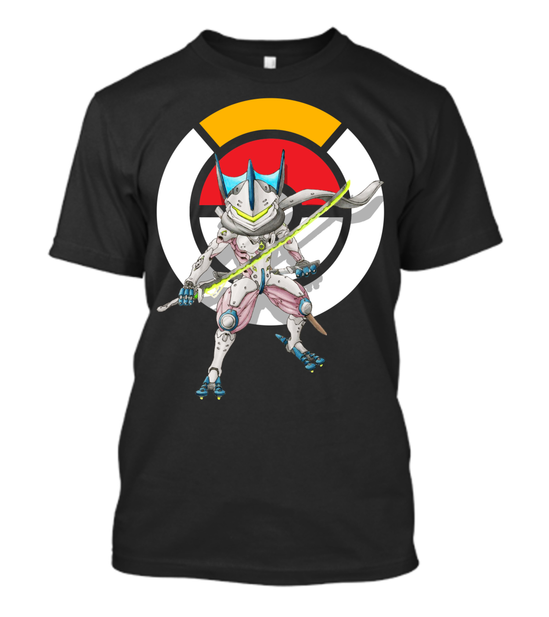 POKEMON OVERWATCH GRENINJA GENJI Crossover Fusion T-Shirt
