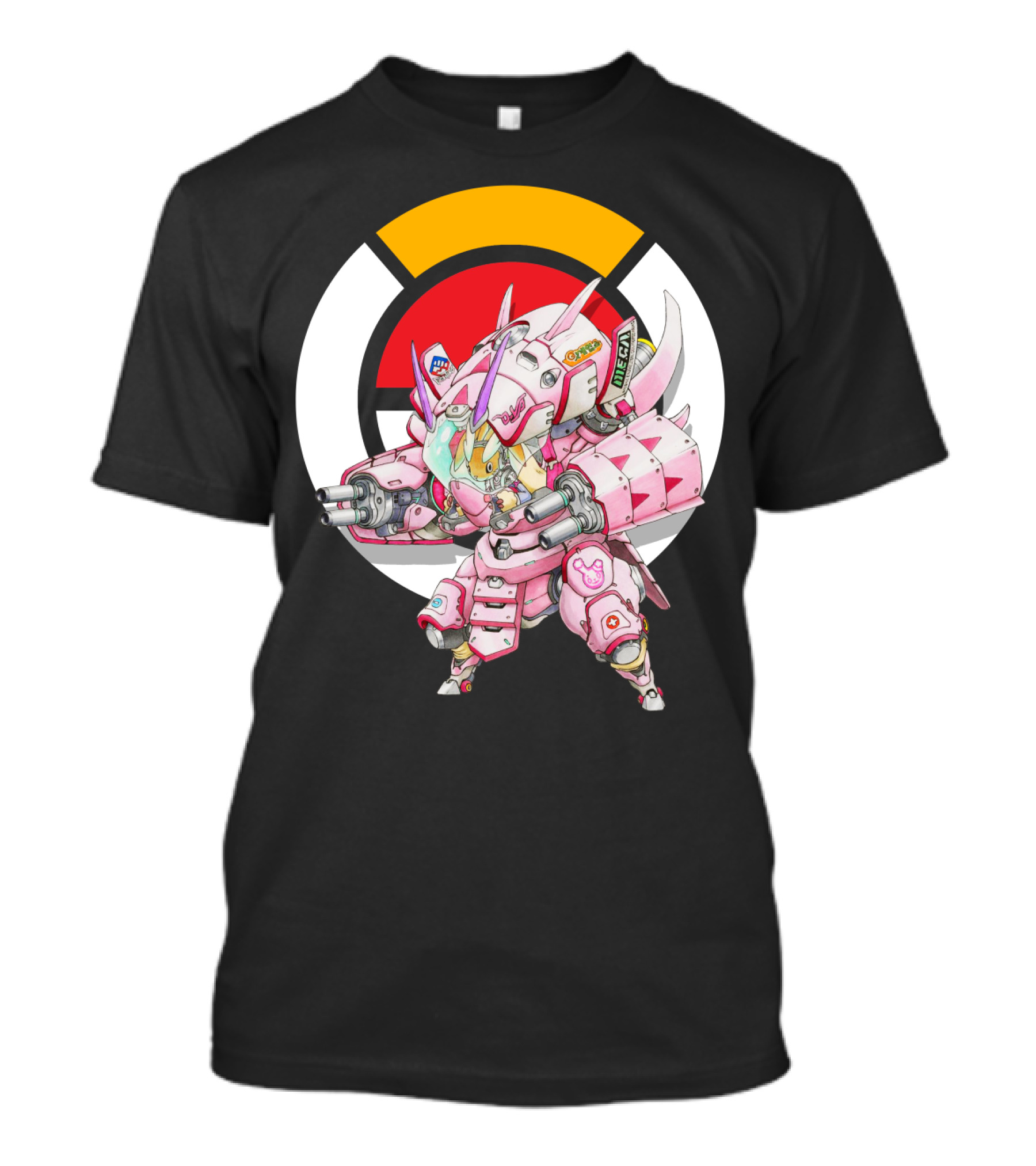 POKEMON X OVERWATCH LOPUNNY X GOLISOPOD MECH FUSION T-Shirt
