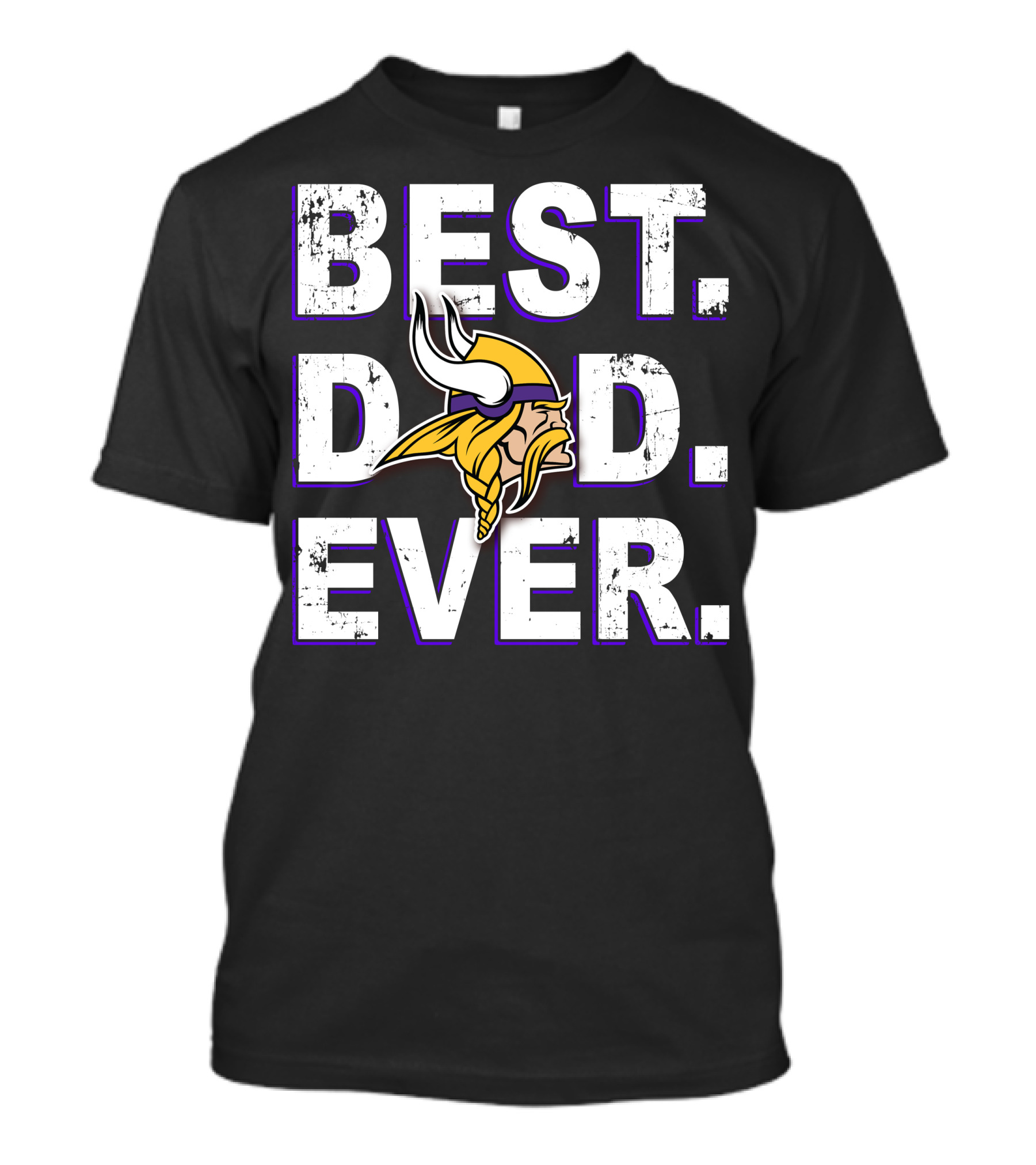 Best Dad Ever Vikings Fan Football Helmet T-Shirt