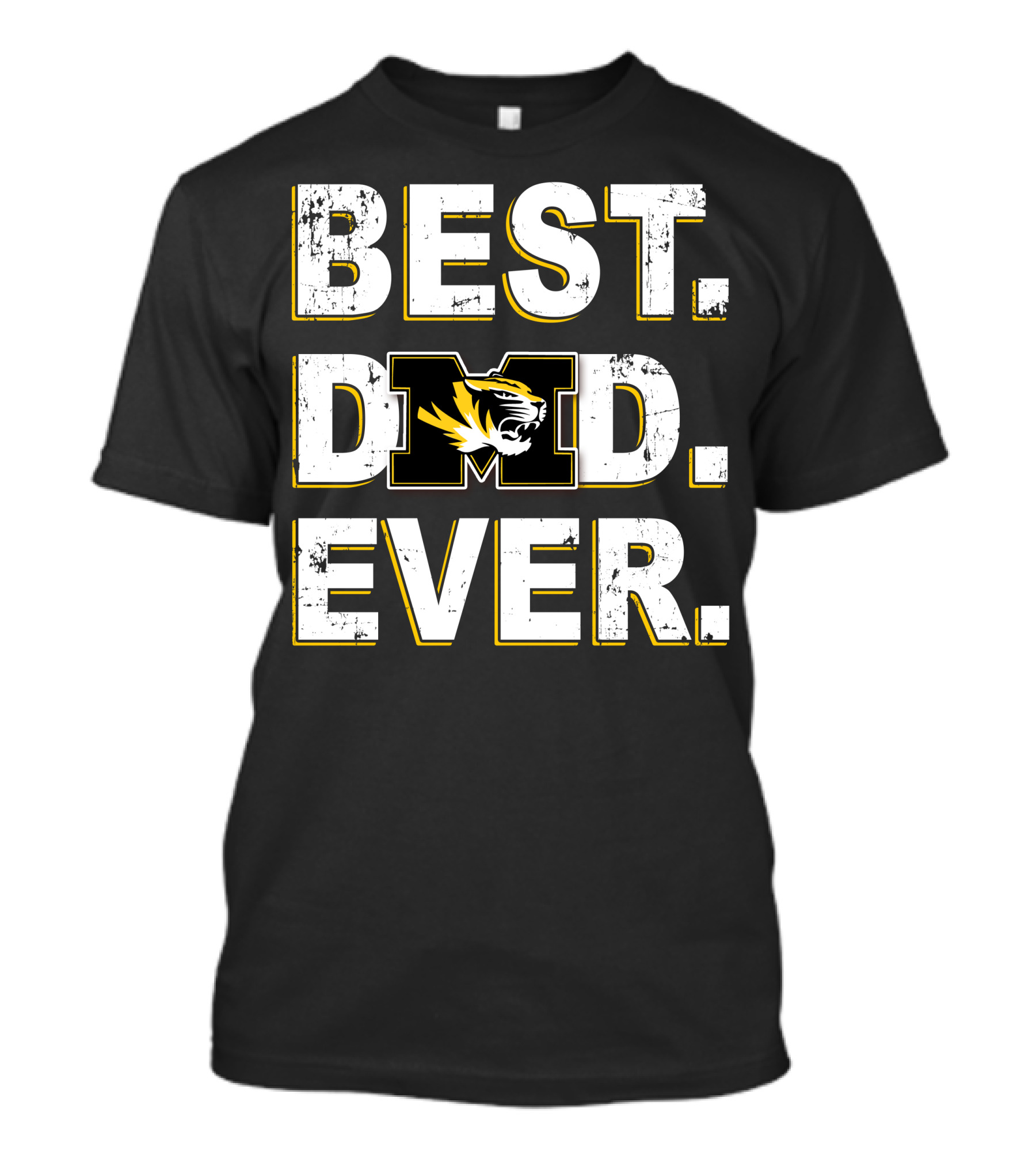 Best Dad Ever M Tiger T-Shirt