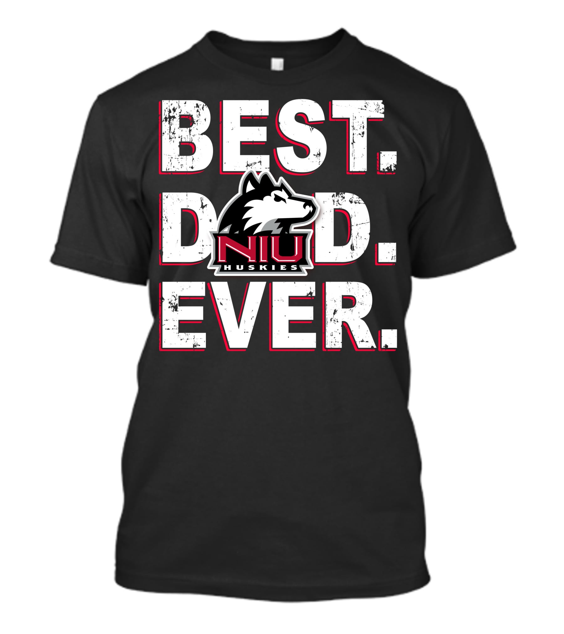 Best Dad Ever Niu Huskies T-Shirt