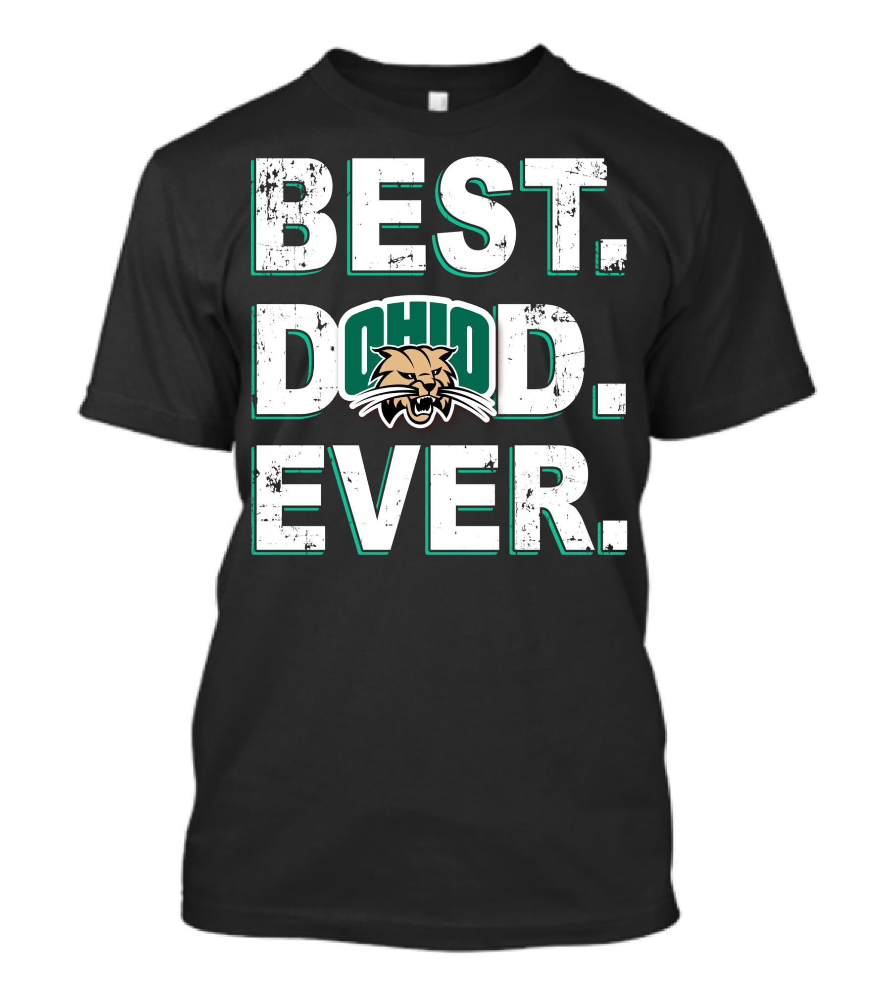 Best Dad Ever Ohio Bobcats T-Shirt