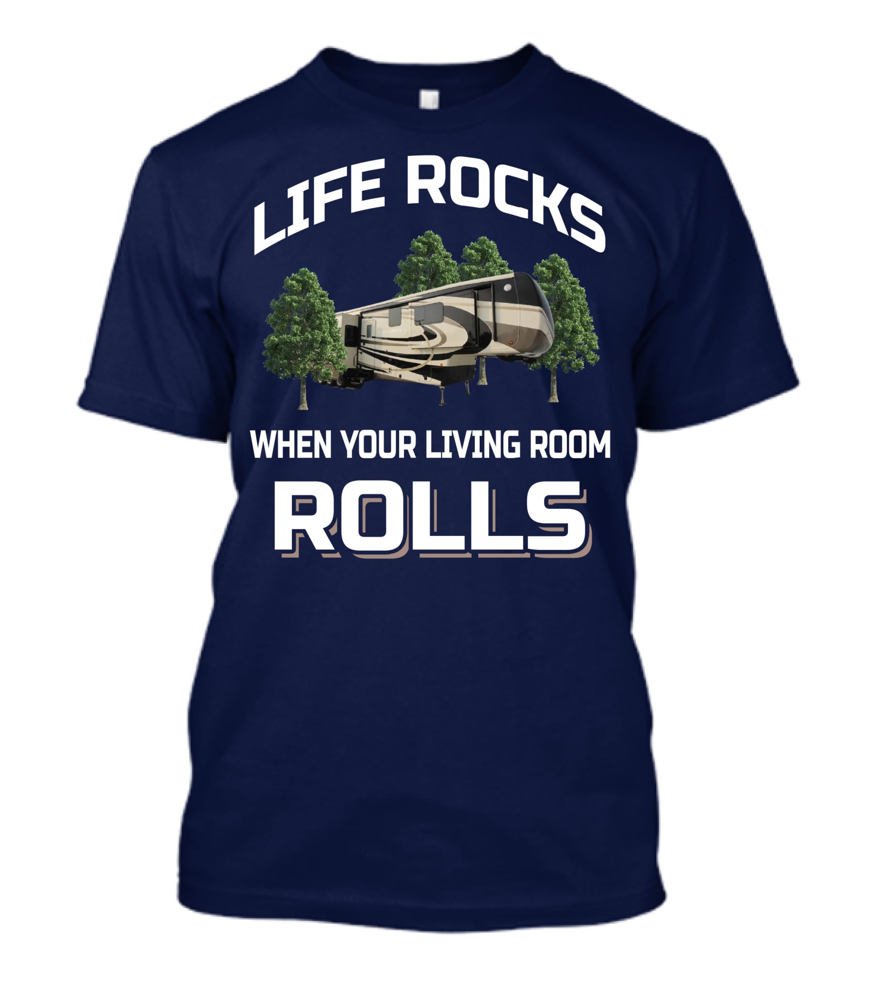 LIFE ROCKS WHEN YOUR LIVING ROOM ROLLS DRV Fullhouse JX450 T-Shirt