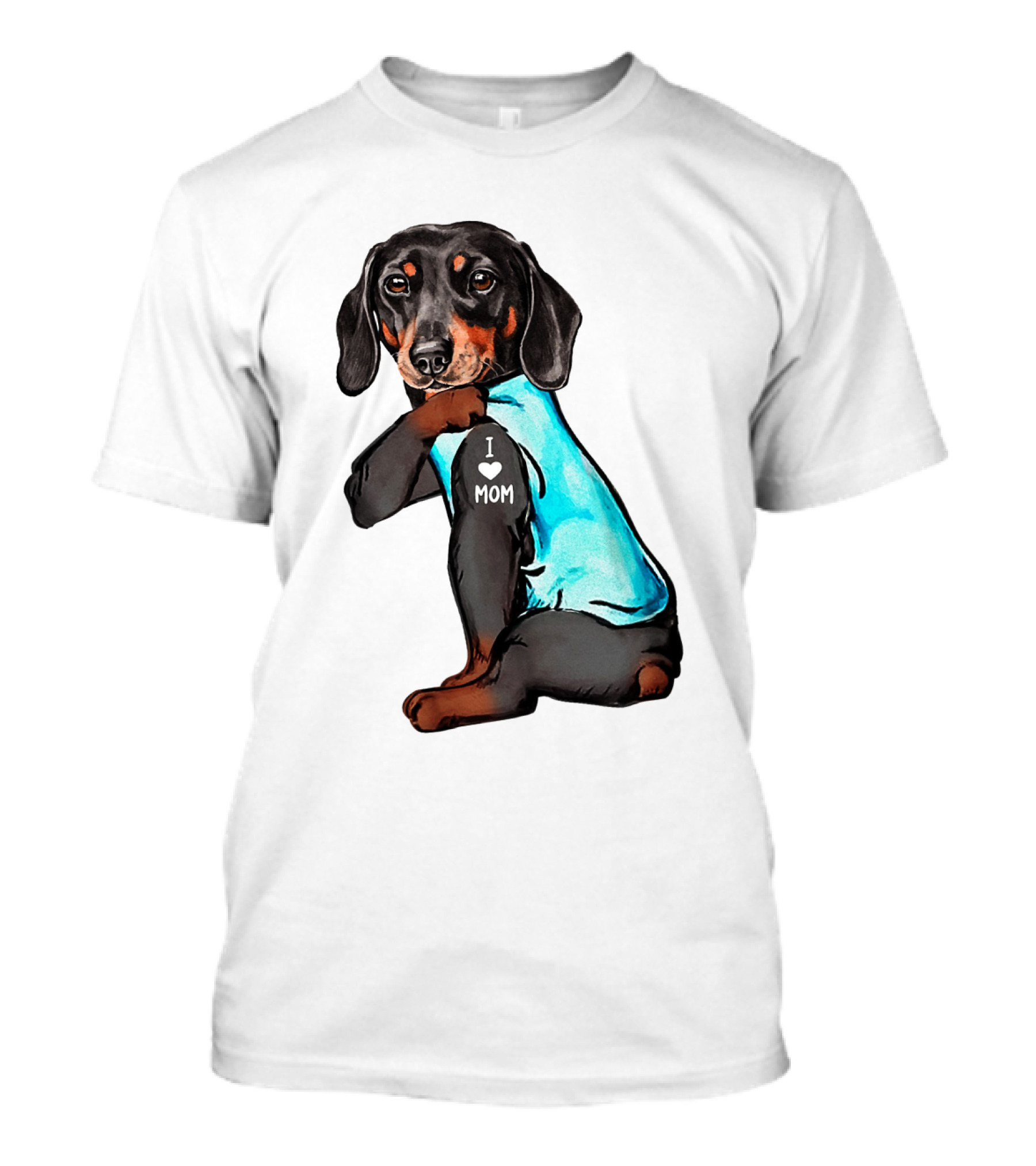 Dachshund I Love Mom T-Shirt