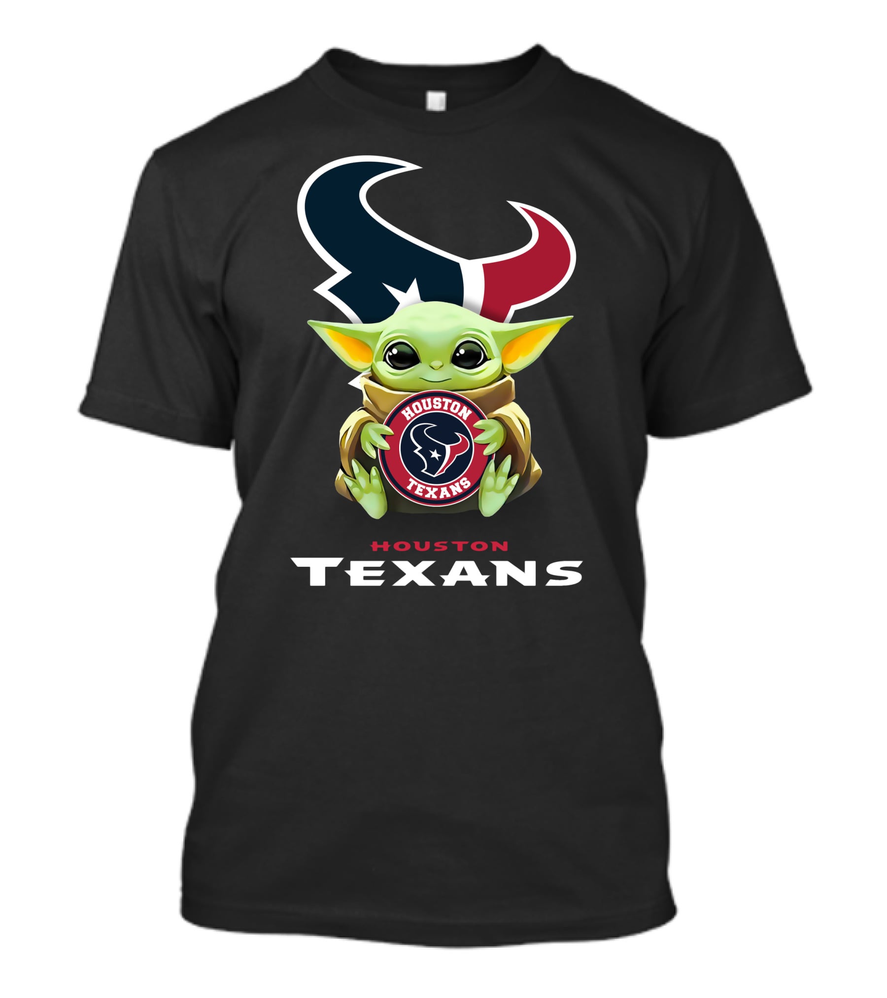 Star Wars Baby Yoda Houston Texans Hug T-Shirt